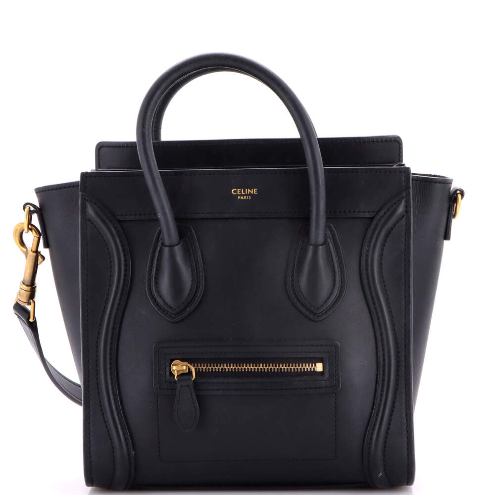 Celine Luggage Bag Smooth Leather Nano #247958C18B